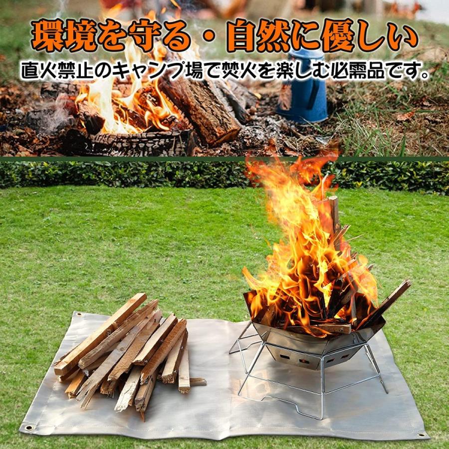 AL完売しました。 たき火台シート アウトドア BBQ 芝生保護 バーベキュー ガラスファイバー たき火台シート アウトドア BBQ 芝生保護 バーベキュー ガラスファイバー