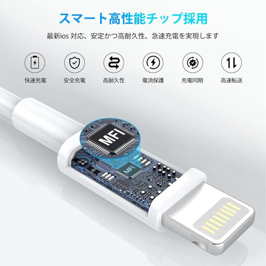 iphone 充電ケーブル アイフォンケーブル 充電コード ライトニング