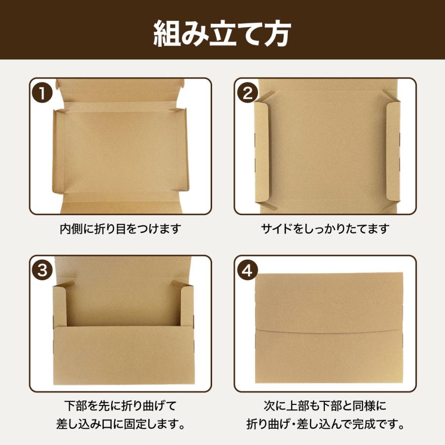 ネコポス 箱 3cm 100枚 最大 対応 フリマ クリックポスト ゆうパケット