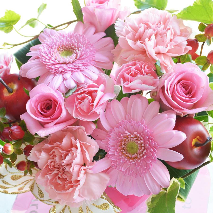 花 バラ ガーベラ カーネーション アレンジメント フラワーギフト 誕生