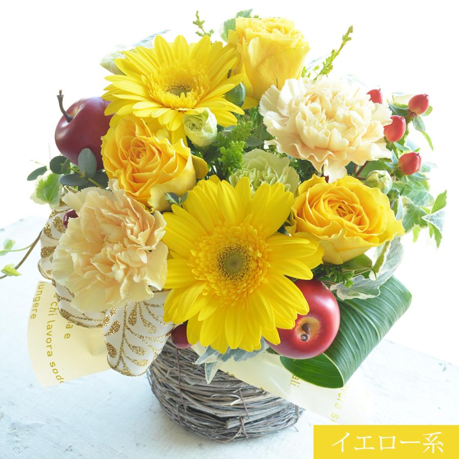 花 バラ ガーベラ カーネーション アレンジメント フラワーギフト