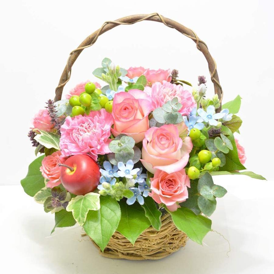 ピンクバラ ピンクカーネーション バスケット アレンジメント お花の延命剤付 花 プレゼント ギフト 誕生日 母の日 B081jhgk8r フラワーショップエルフルール 通販 Yahoo ショッピング