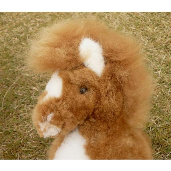 NUIGURUMI-12 馬 うま ベビーアルパカ毛皮 ソフト 可愛い ペルー