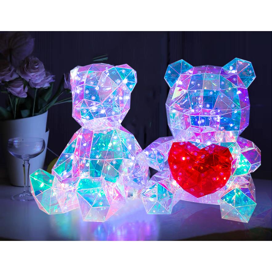 モチーフライト　クマちゃんLED　テディベア タイプ 25cm　プレゼント　ギフト 贈り物　Prism Crystal｜elicarestore｜07