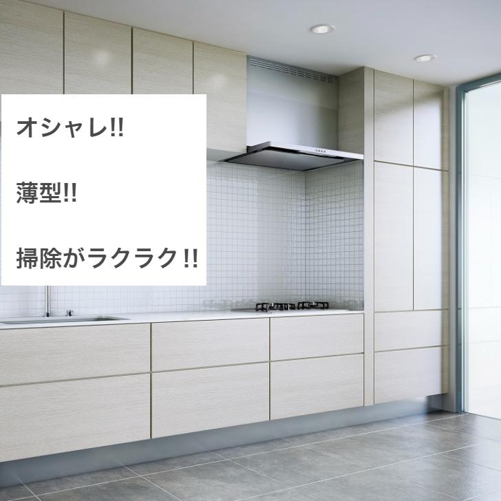 標準工事費込み 富士工業 レンジフード 60cm ASR-3A-RP602 スリム 薄型の画像