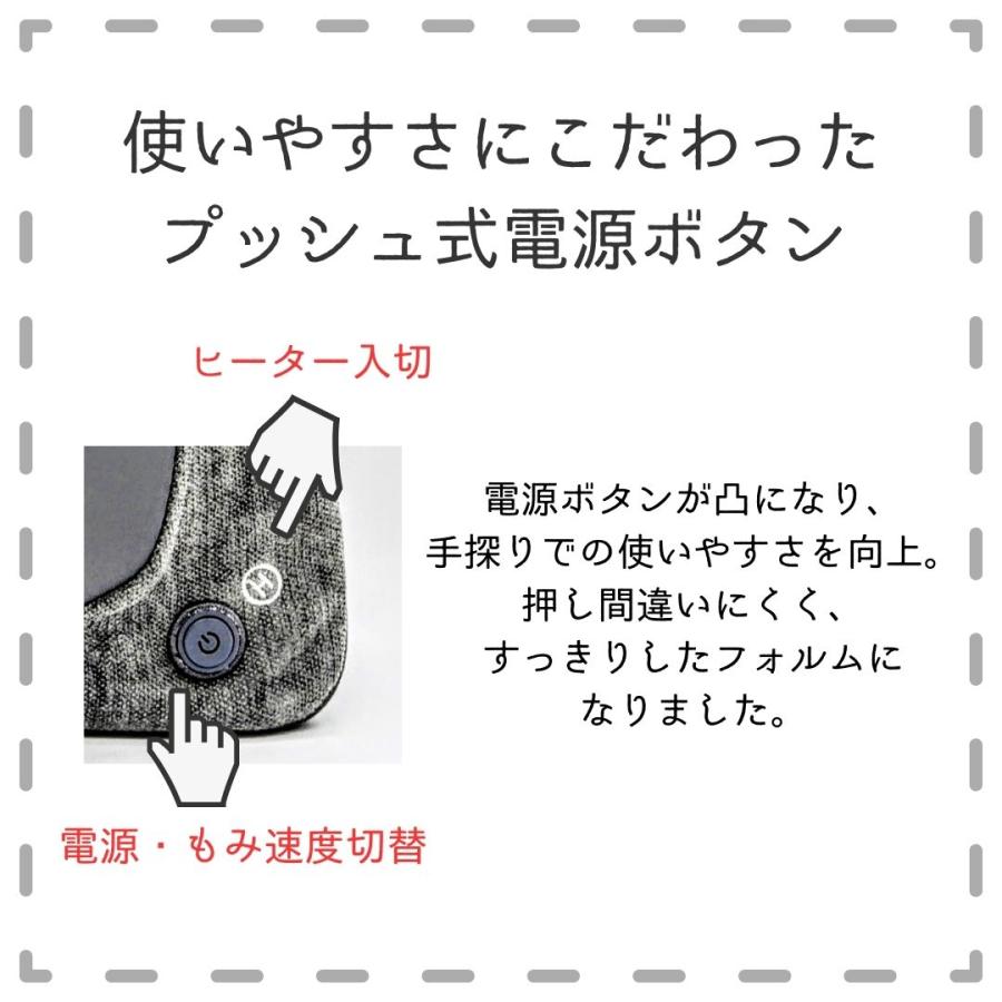 ギフト【ラッピング済】アテックス ルルド マッサージクッション ダブルもみ AX-HC319GR グレー 首 腰 型 背中 贈り物 ギフト お祝い 感謝 薄型 温活 男女 |  | 04
