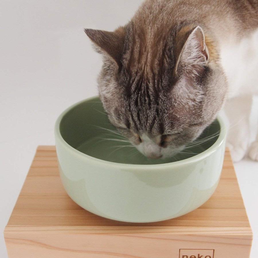 ヘルスウォーターボウル Mサイズ 緑 グリーン 犬 猫 ペットの水飲み用食器 陶磁器 小動物 プレゼントやギフトに オーカッツ aukatz 正規品 化粧箱入り 送料無料｜elifestore｜04