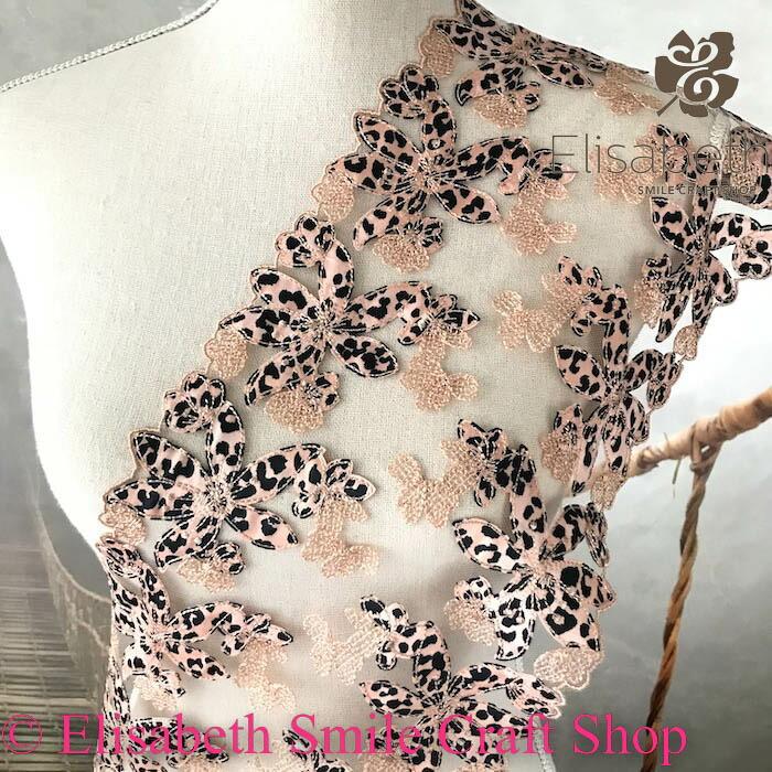 レース チュールレース 手芸 ヒョウ柄 花柄 花模様 衣装 刺繍レース