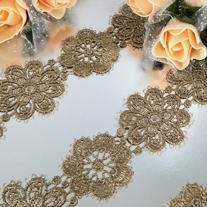 レース リボン 手芸 ゴールド 花柄 花模様 ケミカルレース ブレード 素材 材料 衣装 コスプレ 装飾 レオタードモチーフ バトンモチーフ バレエ衣装 :a2-1-126129:Elisabeth Smile Craft Shop - 通販 - Yahoo!ショッピング レース リボン 手芸 ゴールド 花柄 花模様 ケミカルレース ブレード 素材 材料 衣装 コスプレ 装飾 レオタードモチーフ バトンモチーフ バレエ衣装 :a2-1-126129:Elisabeth Smile Craft Shop - 通販 - Yahoo!ショッピング