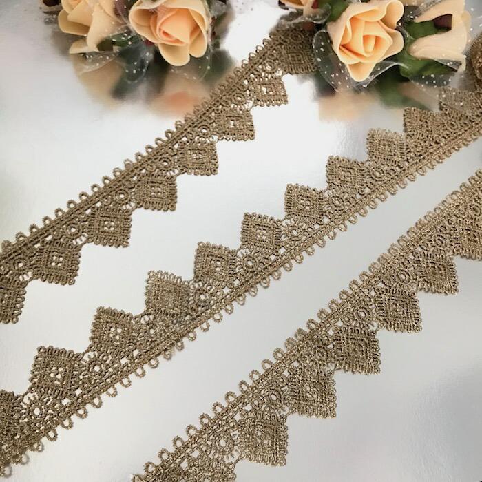 レース 手芸 ゴールド ケミカルレース リボン 衣装 服飾 バレエ衣装