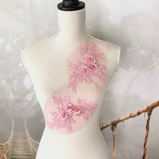 モチーフ 衣装 花 ピンク バトン レオタード チュールモチーフ 装飾 パーツ 手作り バトンモチーフ 花モチーフ 衣装作り 社交ダンス 服飾 A3 1 Elisabeth Smile Craft Shop 通販 Yahoo ショッピング