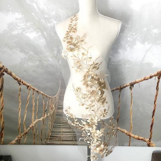 バトン レオタード モチーフ 衣装 花 ゴールド レースモチーフ 社交ダンス ベリーダンス 手作り衣装 A3 1 Elisabeth Smile Craft Shop 通販 Yahoo ショッピング