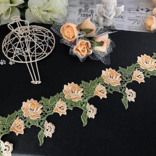 レース 花模様 カルフルな 刺繍レース カラフル リボン 手作り 飾り 素材 装飾 手芸 素材 材料 衣装 ハンドメイド レオタード ダンス 新体操 1 Elisabeth Smile Craft Shop 通販 Yahoo ショッピング