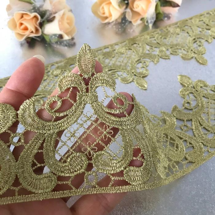 バレエ舞台ダンス衣装＊クリームゴールド＊フレアリボン編み上げレース＊M バレエ舞台ダンス衣装＊クリームゴールド＊フレアリボン編み上げレース