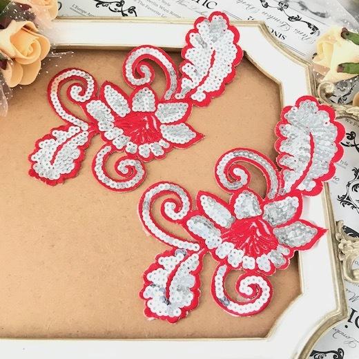 スパンコール モチーフ 花 衣装 バトン レオタード アイロン用 花モチーフ ワッペン ピンク ダンス 装飾 貼り付け ハンドメイド B1 1 Elisabeth Smile Craft Shop 通販 Yahoo ショッピング