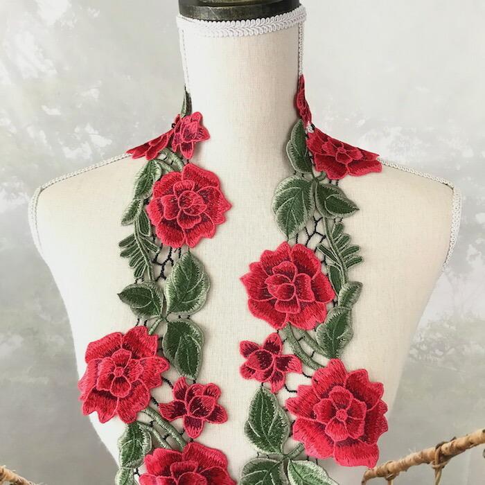 レース 手芸 花レース ケミカルレース バラレース バラリボン バラ模様 衣装 花 手芸 バレエ衣装 素材 装飾 衣装 レオタード ダンス衣装 新体操 チュチュレース 1 6119 Elisabeth Smile Craft Shop 通販 Yahoo ショッピング