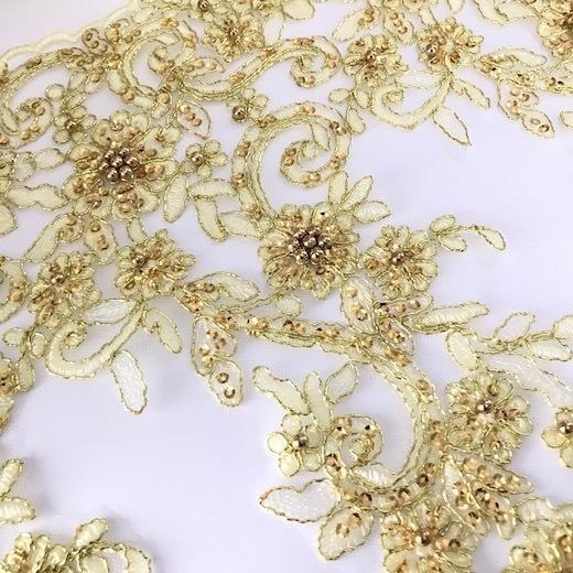 スパンコール レース 手芸 幅広い ゴールド バレエ衣装 衣装 チュチュ