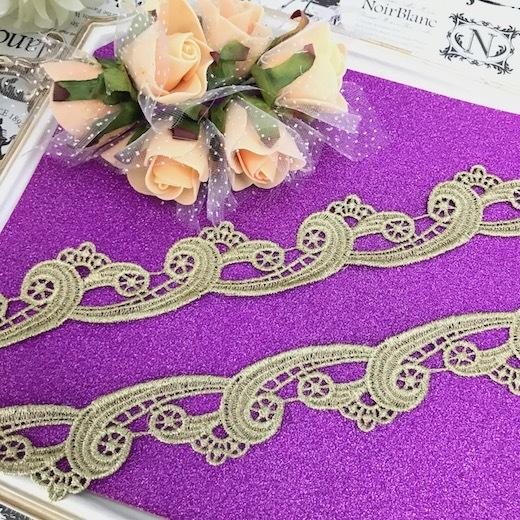 レース リボン 手芸 ゴールド 衣装用 ブレード コスプレ 装飾 レオタードモチーフ バトンモチーフ 手作り 衣装作り ベリーダンス バレエ衣装 チュチュモチーフ C1 1 Elisabeth Smile Craft Shop 通販 Yahoo ショッピング