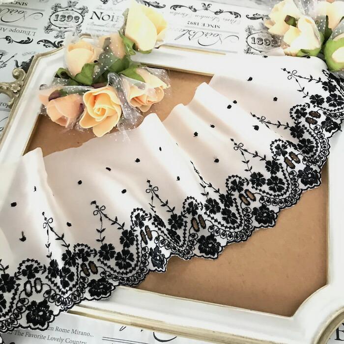 レース チュールレース 手芸 生地 花柄 花模様 ブラック ベージュ 花柄 衣装 刺繍 リボン 手作り 素材 装飾 材料 ダンス衣装 バレエ衣装 C1 1 Elisabeth Smile Craft Shop 通販 Yahoo ショッピング