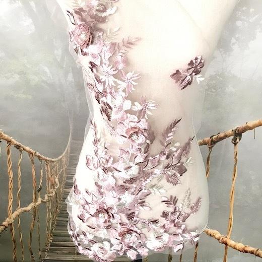 モチーフ レース ピンク ドレス 衣装 ウェディング レオタード バトン