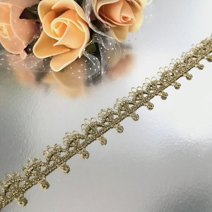 レース 手芸 ゴールド ケミカルレース リボン 衣装 服飾 バレエ衣装