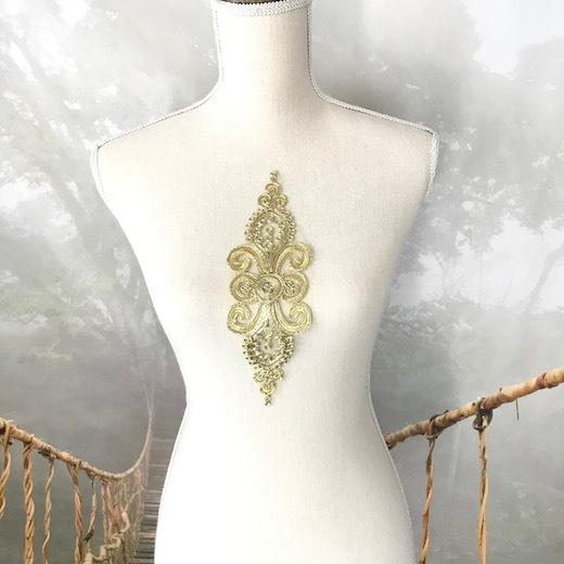 新体操 モチーフ ゴールド 刺繍モチーフ チュール 衣装 ダンス 装飾 アップリケ ステージ衣装 ダンスウエア コスプレ 手作り バトン レオタード C3 1 Elisabeth Smile Craft Shop 通販 Yahoo ショッピング