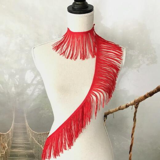 フリンジ フリンジブレード W10cm 赤 レッド 新体操 レオタード ベリーダンス 衣装レース ブレード 刺繍 リボン 手作り 飾り 素材 装飾 C3a 1 Elisabeth Smile Craft Shop 通販 Yahoo ショッピング