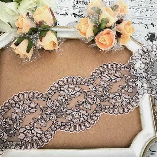 レース 幅広い 花模様 ピンク 刺繍レース リボン 手作り 飾り 素材 装飾 手芸 材料 衣装 ハンドメイド レオタード ダンス チュールレース D2 1 Elisabeth Smile Craft Shop 通販 Yahoo ショッピング