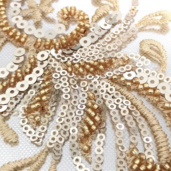 モチーフ ゴールド 衣装 モチーフレース チュールモチーフ 服飾