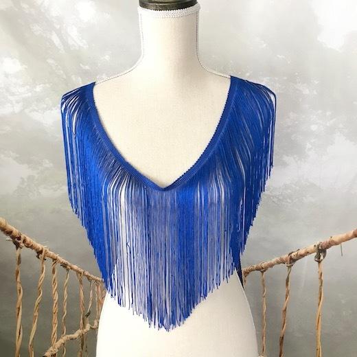 フリンジ ブレード タッセル W25cm 新体操 レオタード ベリーダンス 衣装レース リボン 手作り 飾り 素材 装飾 バレエ衣装 ブルー 1 Elisabeth Smile Craft Shop 通販 Yahoo ショッピング