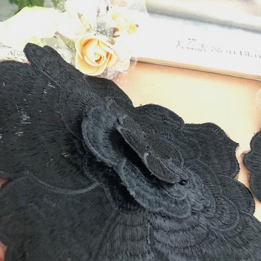 モチーフ バラ ブラック 黒 レースモチーフ 薔薇 手作り 装飾 ダンス衣装 ローズ 衣装 バラモチーフ E5 1 Elisabeth Smile Craft Shop 通販 Yahoo ショッピング