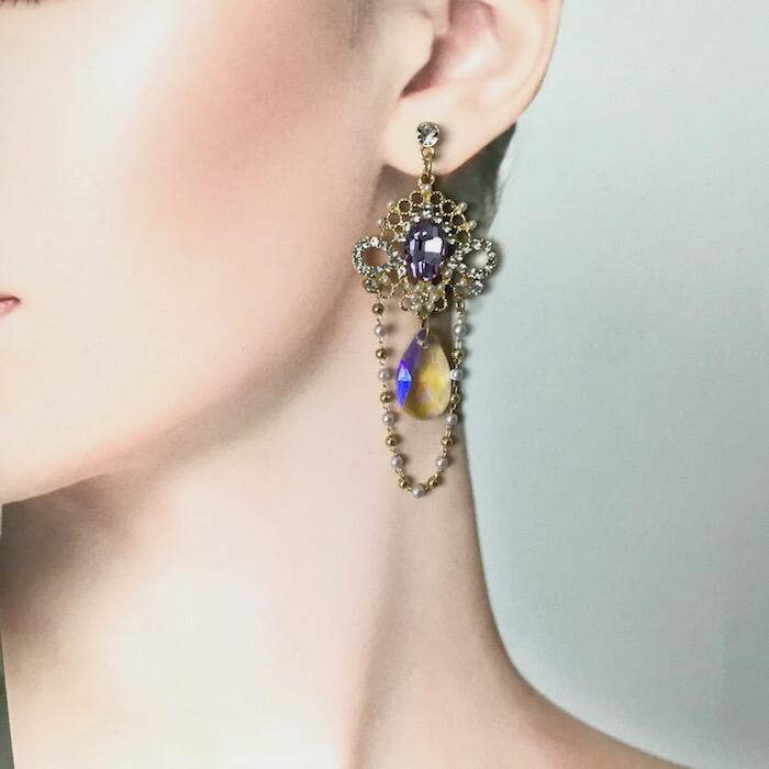 ピアス ラインストーンピアス 衣装 イヤリング アクセサリー 社交 