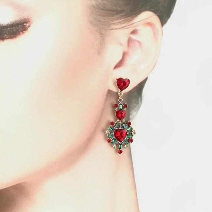 ラインストーン ピアス 衣装 イヤリング アクセサリー デザイン ラインストーン ピアス 衣装 イヤリング アクセサリー デザイン