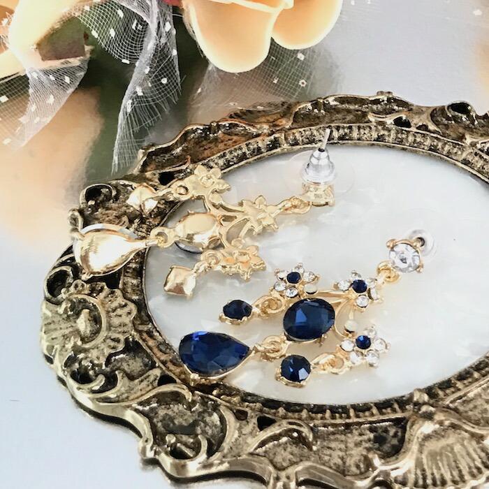 しずくサークルゴールドピアスイヤリング社交ダンスベリーダンス大ぶり