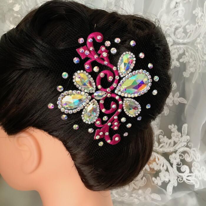 社交ダンス 競技ダンス ヘアアクセサリー 髪飾り ヘア飾り ラテン