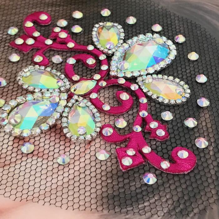 社交ダンス 競技ダンス ヘアアクセサリー 髪飾り ヘア飾り ラテン