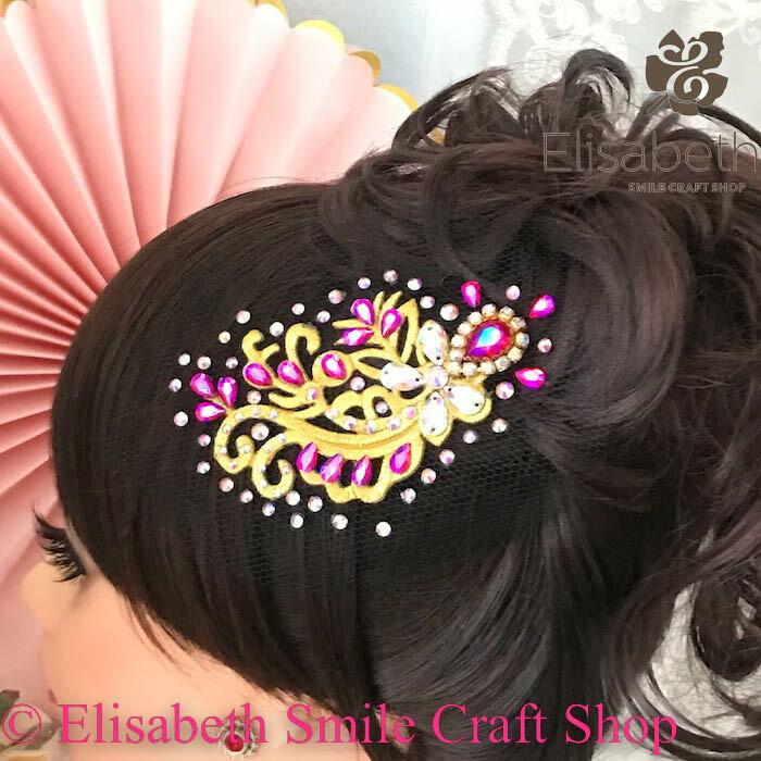 社交ダンス 競技ダンス ヘアアクセサリー 髪飾り ヘア飾り ラテン