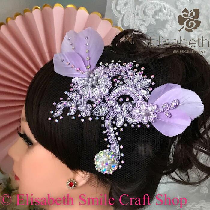 社交ダンス 競技ダンス ヘアアクセサリー 髪飾り ヘア飾り ラテン