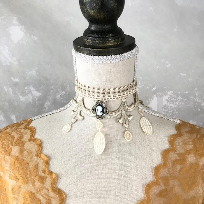 チョーカー レース レディース アンティーク調 パーティー ビクトリア