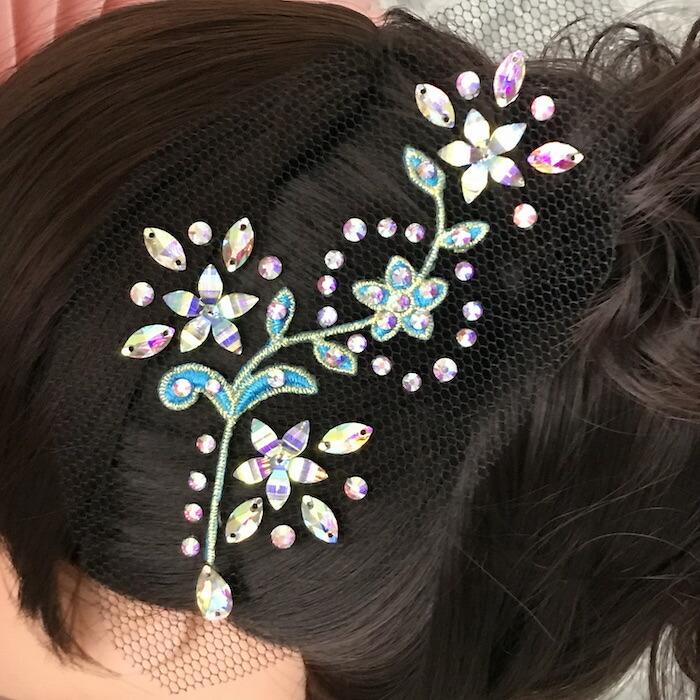 社交ダンス 競技ダンス ヘアアクセサリー 髪飾り ヘア飾り