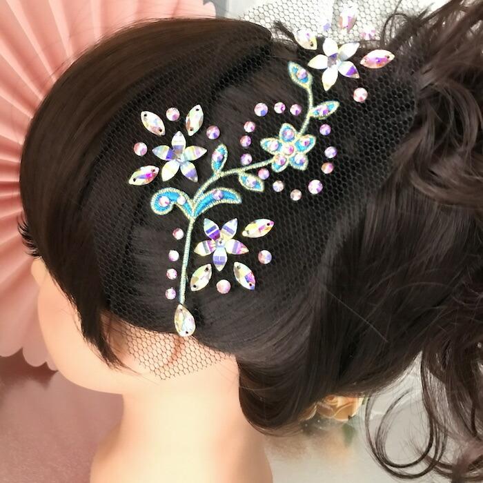 社交ダンス用ヘアアクセサリー 黒 楽天市場】【即日発送】社交ダンス 競技ダンス ヘッドドレス