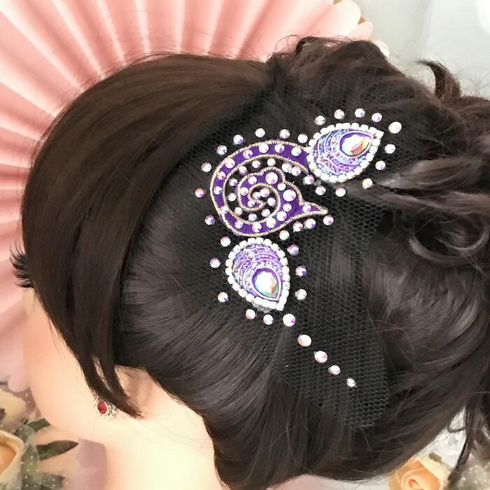 987円 人気ブランドの新作 社交ダンス 競技ダンス ヘアアクセサリー 髪飾り ヘア飾り ラテンドレス ジュエリー アクセサリー オーナメント ネット ヘッドピース