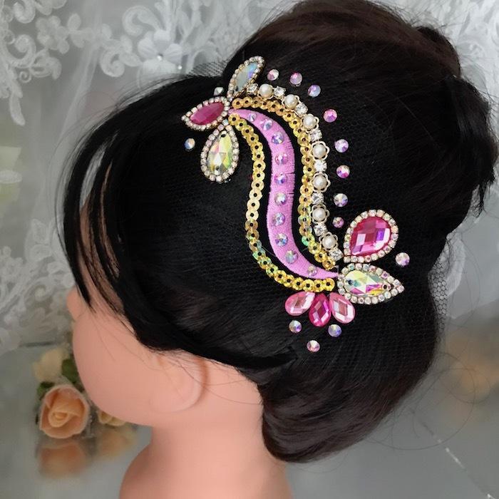 社交ダンス 競技ダンス ヘアアクセサリー 髪飾り ヘア飾り ラテン