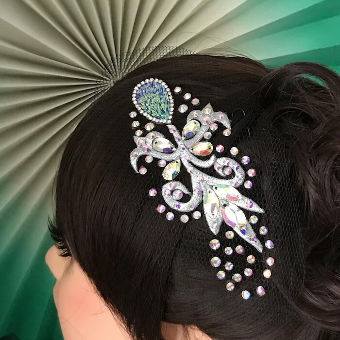 社交ダンス 競技ダンス ヘアアクセサリー 髪飾り ヘア飾り ラテン