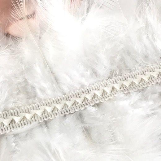 チョーカー フェザーチョーカー ゴシック 白 ホワイト レアルフェザー 