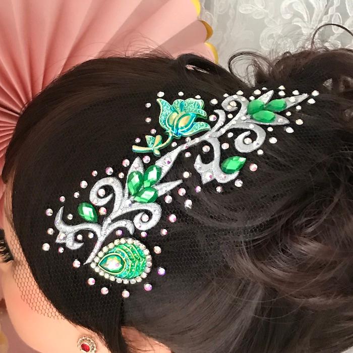 社交ダンス 競技ダンス ヘアアクセサリー 髪飾り ヘア飾り ラテン