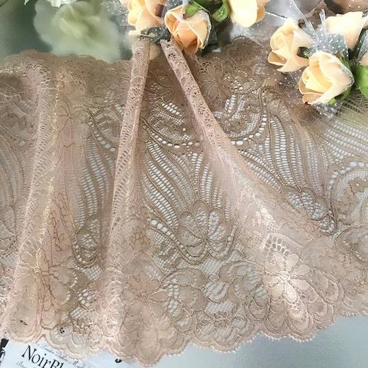 レース チュールレース 幅広 手芸 服飾 ベージュ 花柄 衣装 手作り衣装 素材 装飾 材料 ダンス衣装 バレエ衣装 豪華 光沢 F1 1 Elisabeth Smile Craft Shop 通販 Yahoo ショッピング