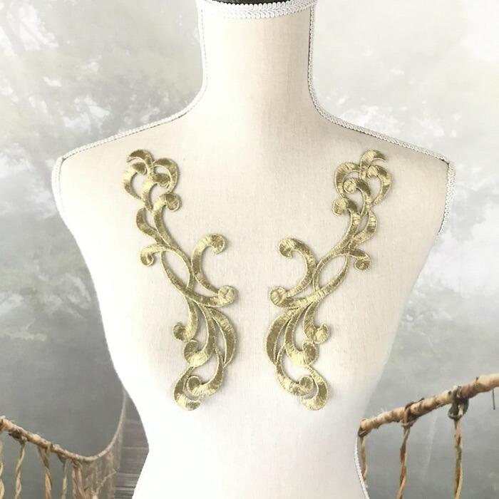 レースモチーフ ゴールド 舞台衣装 ステージ衣装 ダンス衣装 バトン