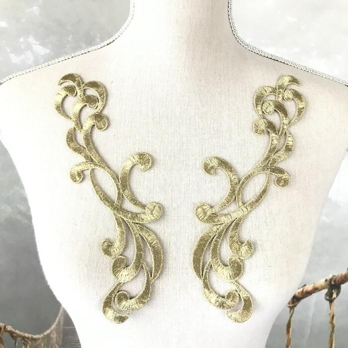 バレエ舞台ダンス衣装＊クリームゴールド＊フレアリボン編み上げレース＊M バレエ舞台ダンス衣装＊クリームゴールド＊フレアリボン編み上げレース