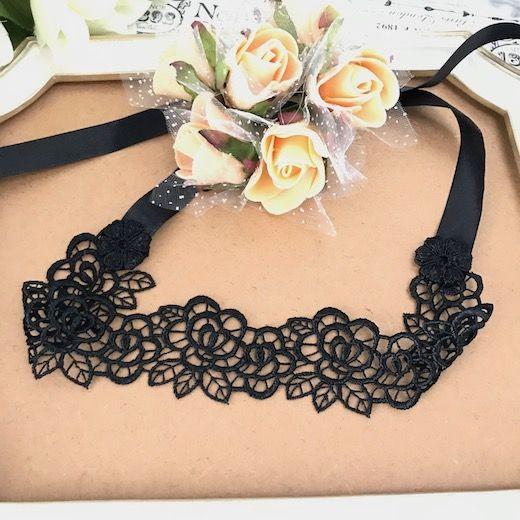 レースチョーカー チョーカー バラ レースネックレス アクセサリー レース ネックレス ダンス 社交ダンス カラオケ イベント 首輪 I24 1 Elisabeth Smile Craft Shop 通販 Yahoo ショッピング